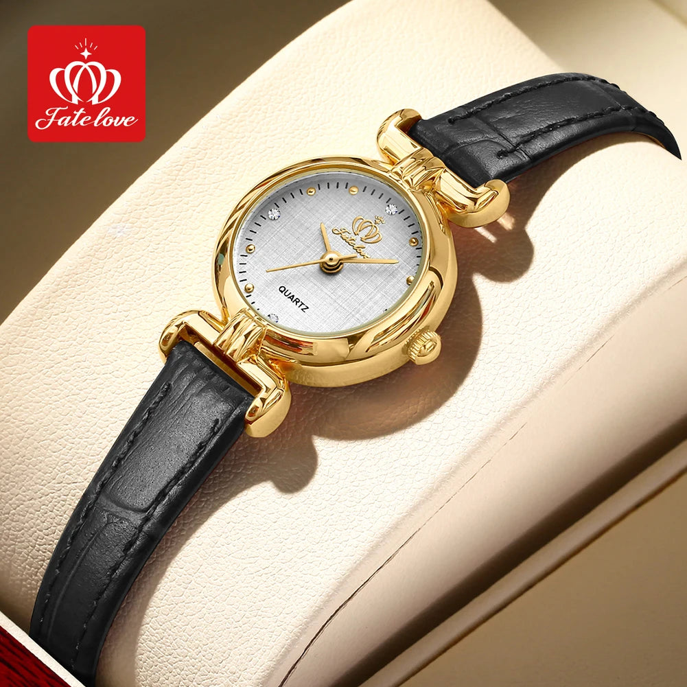 FATELOVE 905 Elegant Quartz Watch – Waterproof with Box