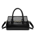 Women's Woven Leather Top-Handle Bag