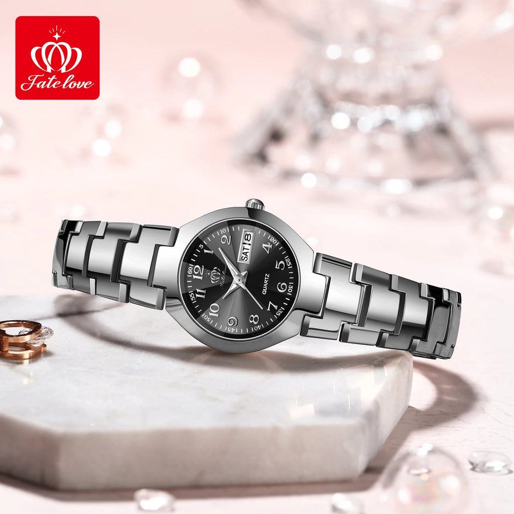 FATELOVE 818 Luxury Women's Watch – Waterproof Luminous
