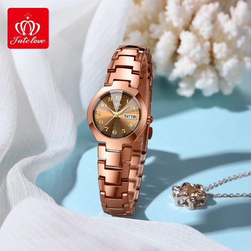 FATELOVE 818 Luxury Women's Watch – Waterproof Luminous