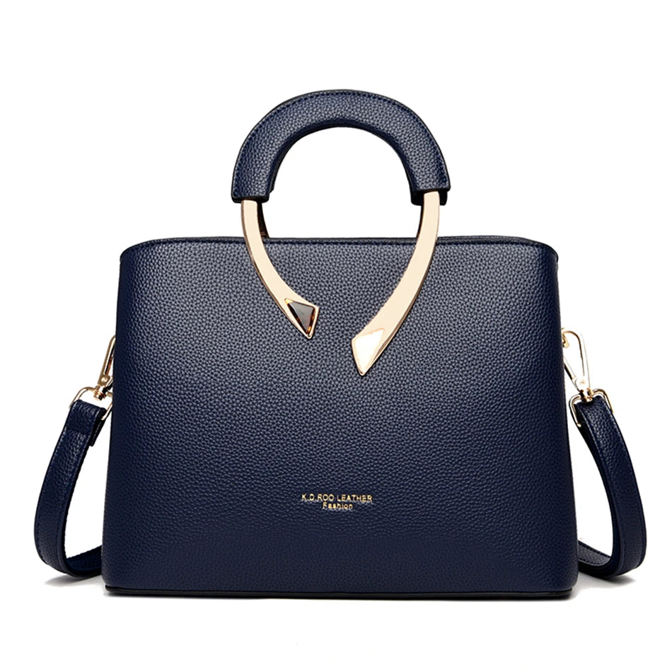 VANDERWAH Luxury Leather Tote – Shoulder & Crossbody Bag