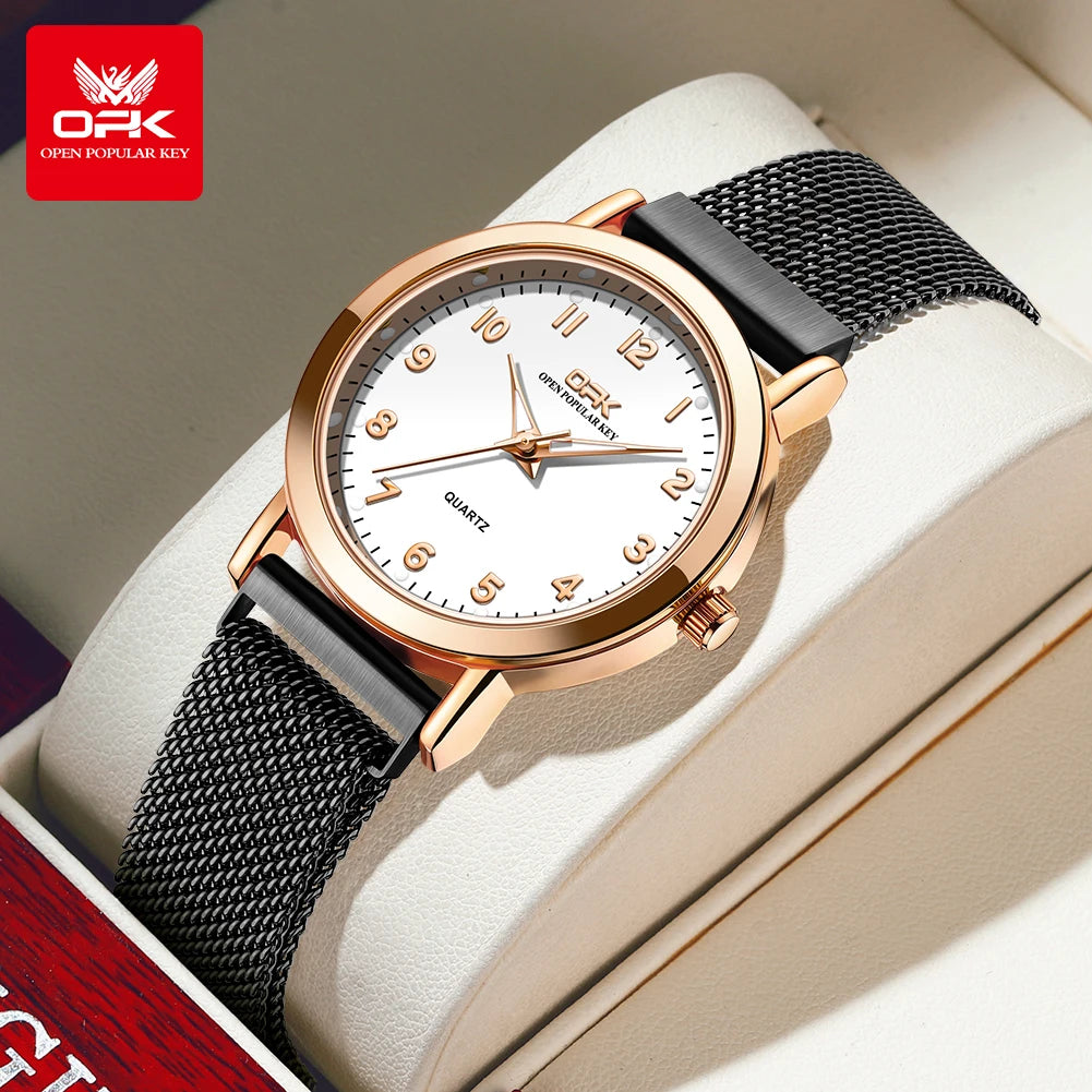 OPK 8115 Simple Fashion Watch – Mesh Strap Waterproof