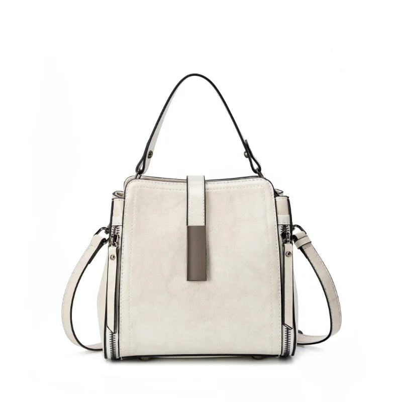 BURMINSA Vintage Leather Doctor Bag – Crossbody Satchel