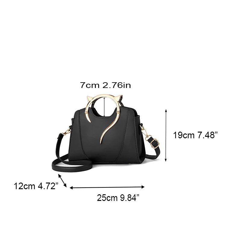 Women's Cat-Handle Crossbody Bag