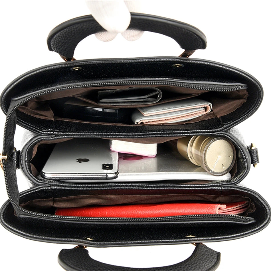 VANDERWAH Luxury Leather Tote – Shoulder & Crossbody Bag