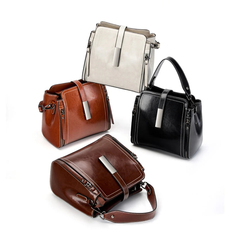 BURMINSA Vintage Leather Doctor Bag – Crossbody Satchel