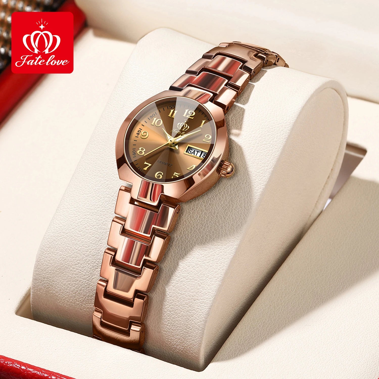 FATELOVE 818 Luxury Women's Watch – Waterproof Luminous