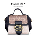 Minimalist Contrast Box Bag – Chic Crossbody Handbag