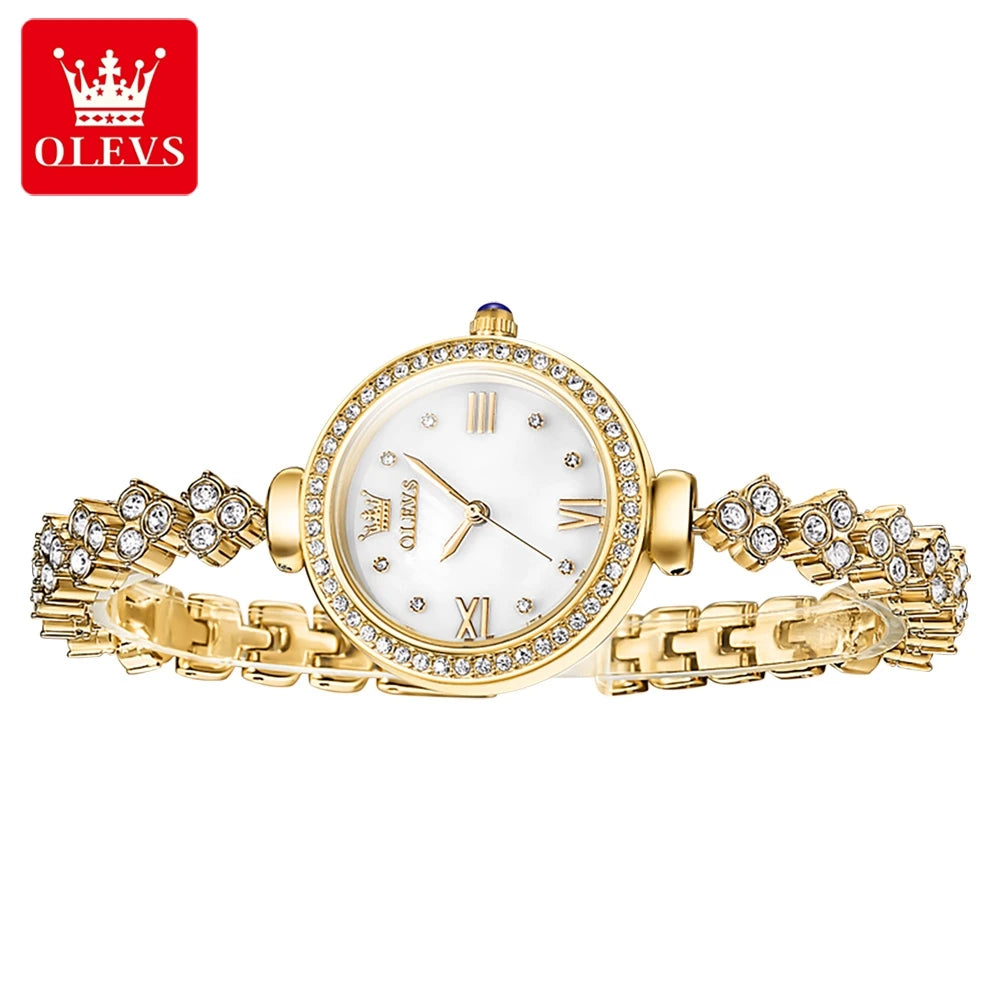 OLEVS 9903 Diamond Bracelet Watch – Elegant Quartz for Ladies