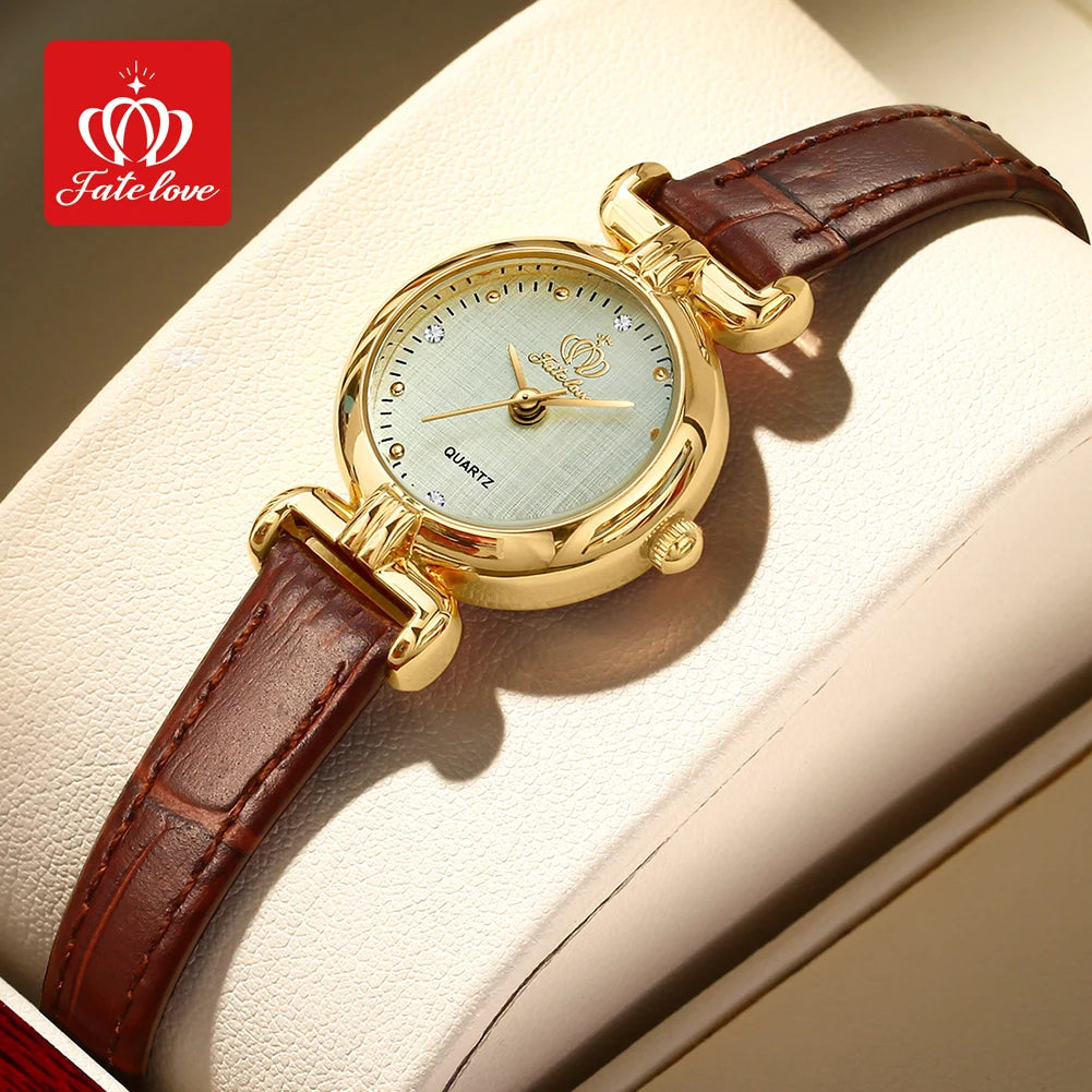 FATELOVE 905 Elegant Quartz Watch – Waterproof with Box