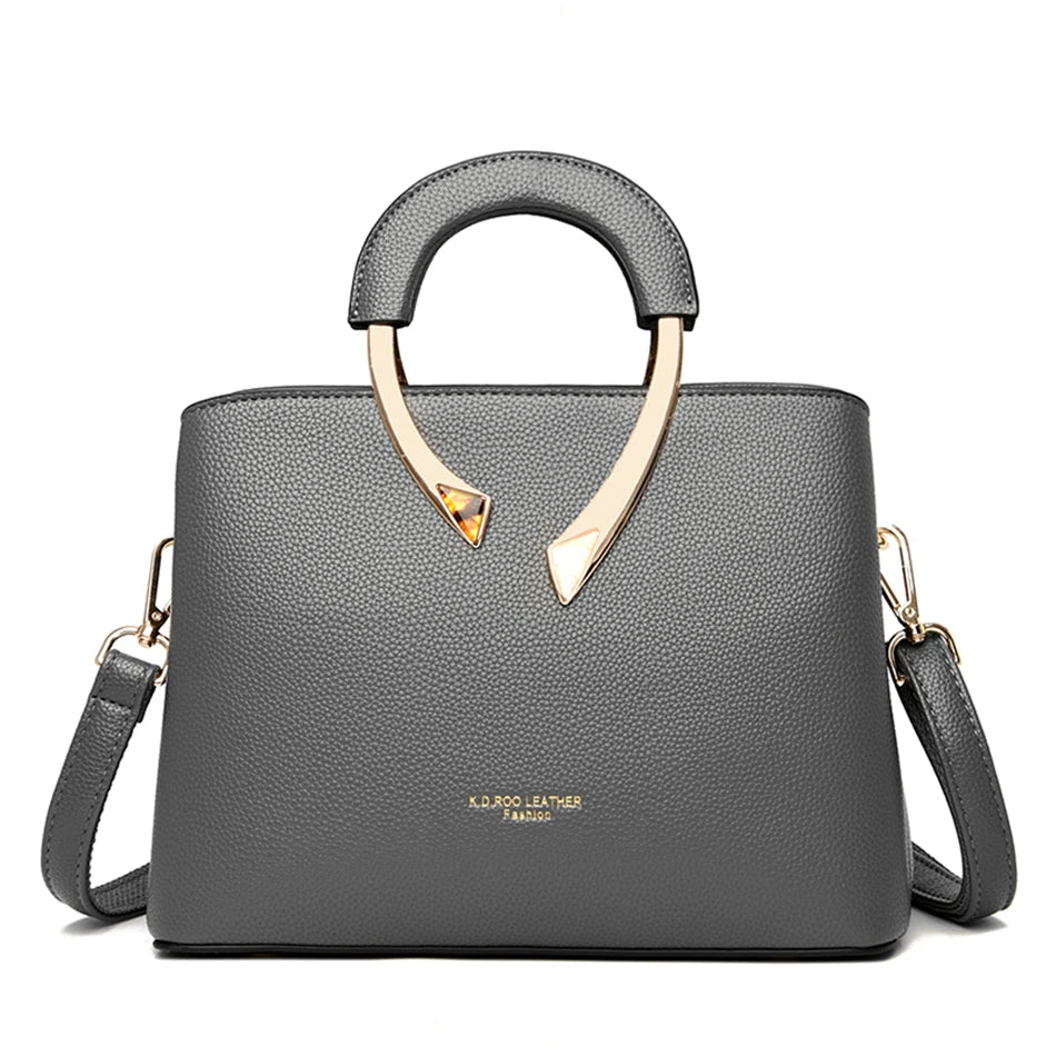 VANDERWAH Luxury Leather Tote – Shoulder & Crossbody Bag