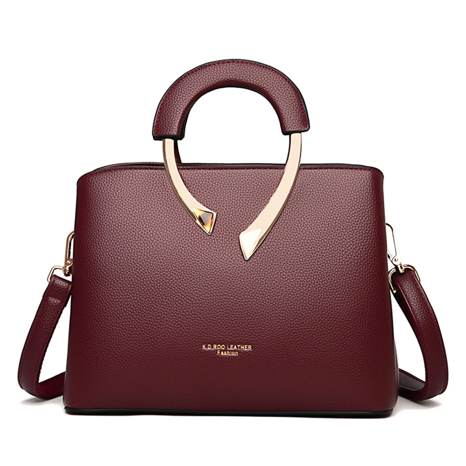 VANDERWAH Luxury Leather Tote – Shoulder & Crossbody Bag