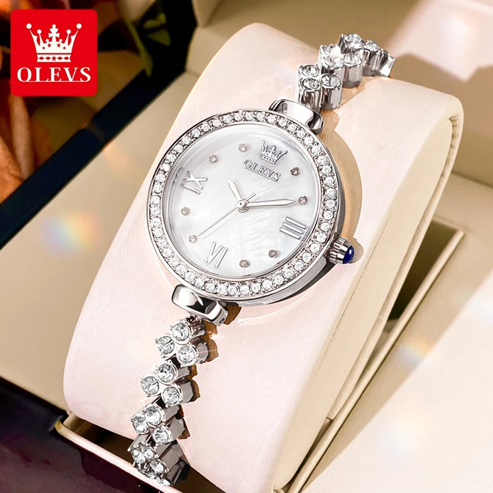 OLEVS 9903 Diamond Bracelet Watch – Elegant Quartz for Ladies