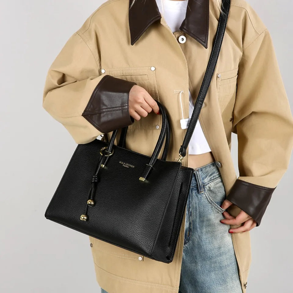 Luxury Leather Tote Bag – Shoulder & Crossbody