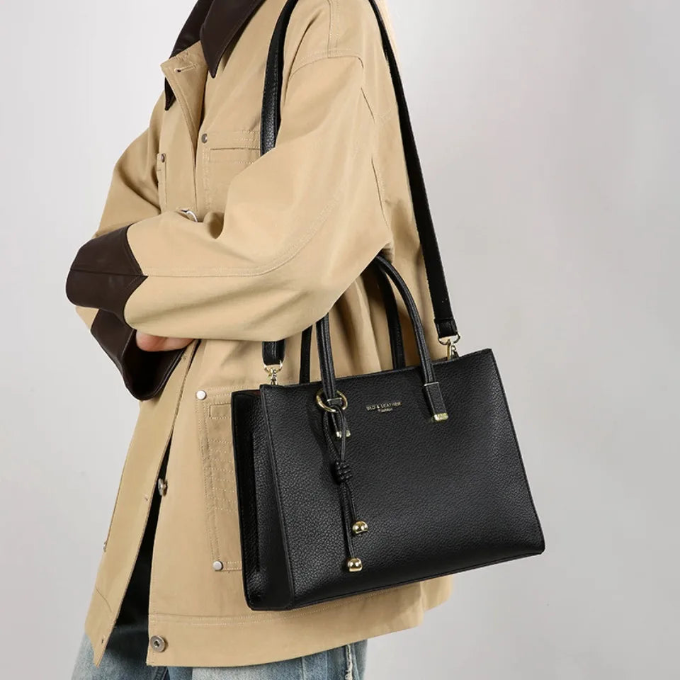 Luxury Leather Tote Bag – Shoulder & Crossbody