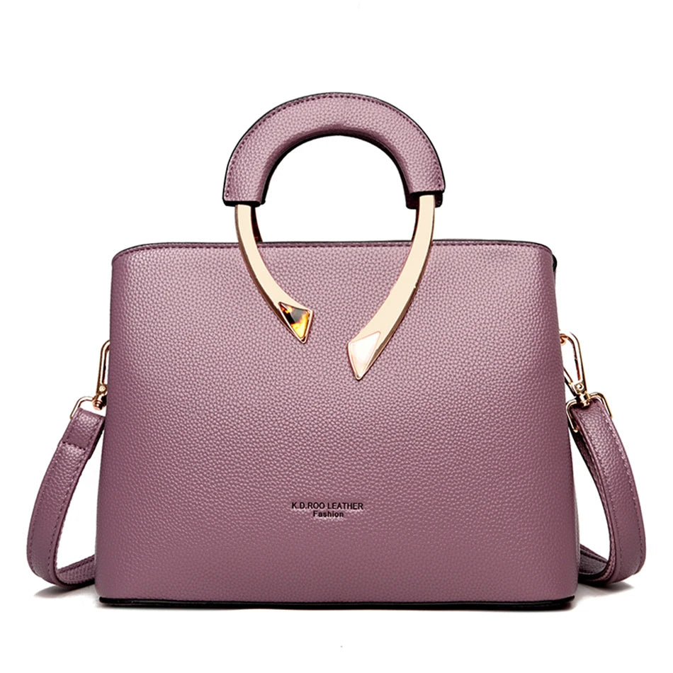 VANDERWAH Luxury Leather Tote – Shoulder & Crossbody Bag