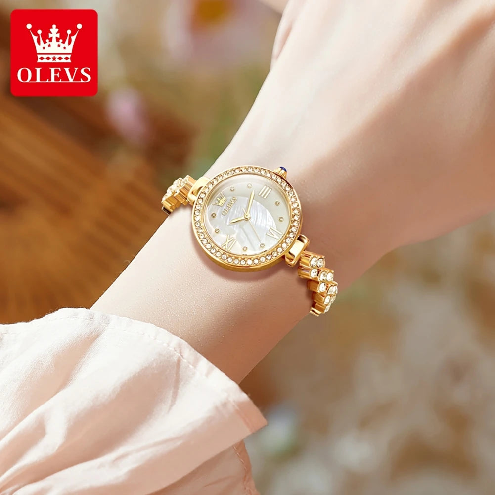 OLEVS 9903 Diamond Bracelet Watch – Elegant Quartz for Ladies