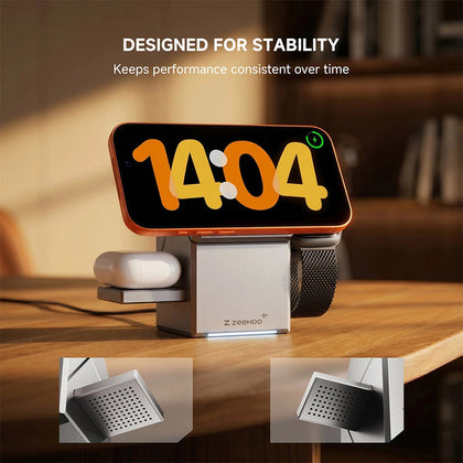 Wireless charging stand with phone